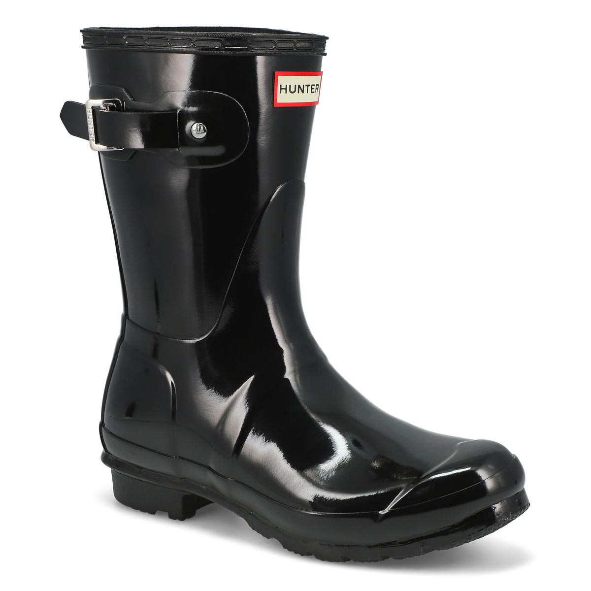 black rain boots